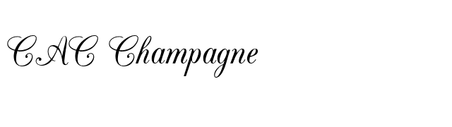 cac-champagne font preview