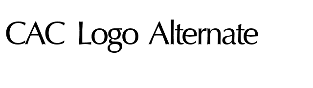 CAC Logo Alternate font preview