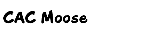 cac-moose font preview