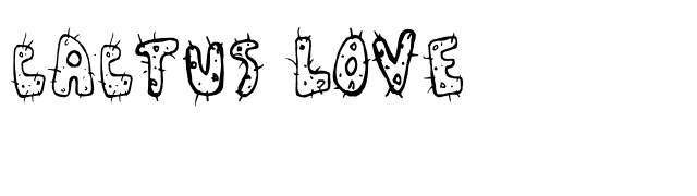 Cactus Love font preview