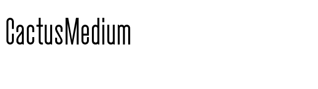 CactusMedium font preview