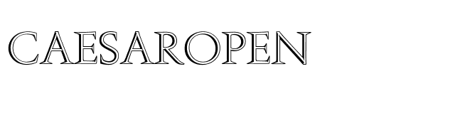 CaesarOpen font preview