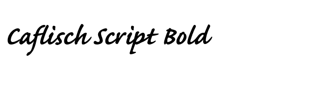 Caflisch Script Bold font preview
