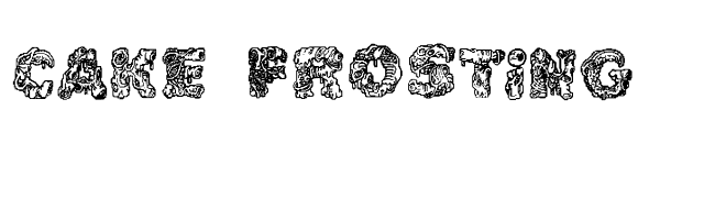 Cake Frosting font preview