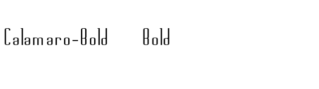 Calamaro-Bold Bold font preview