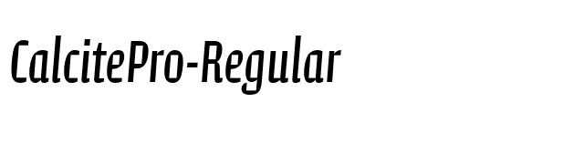 CalcitePro-Regular font preview
