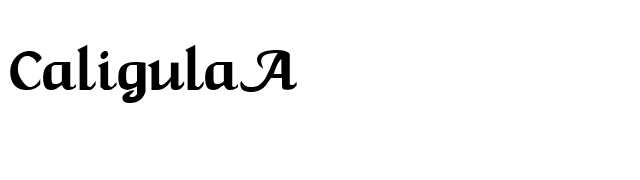 CaligulaA font preview