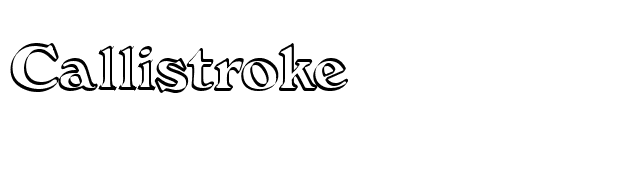 Callistroke font preview