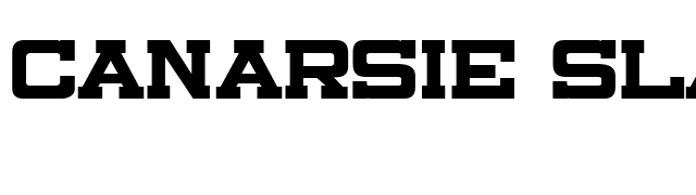 Canarsie Slab JL font preview