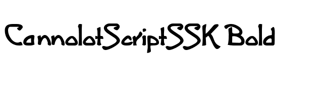 CannolotScriptSSK Bold font preview