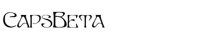 CapsBeta font preview