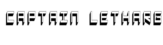 captain-lethargic font preview