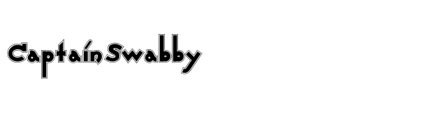CaptainSwabby font preview