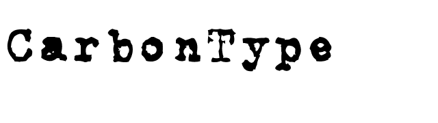 CarbonType font preview