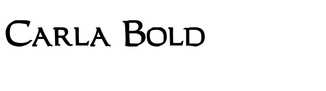 Carla Bold font preview