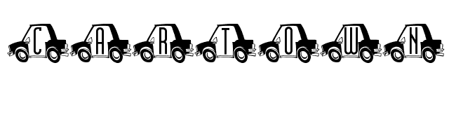 CarTown font preview