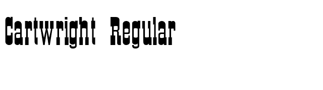 Cartwright Regular font preview