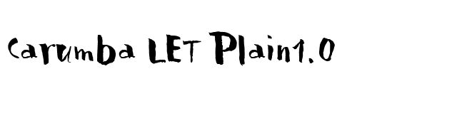 Carumba LET Plain1.0 font preview