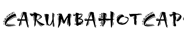 CarumbaHotCapsPlain font preview