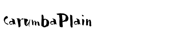 CarumbaPlain font preview