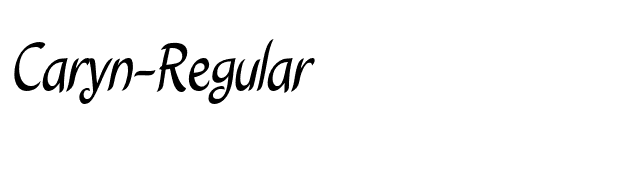 Caryn-Regular font preview