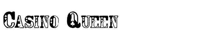 Casino Queen font preview
