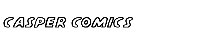 Casper Comics font preview
