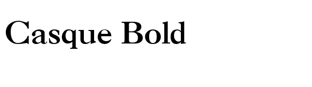 Casque Bold font preview