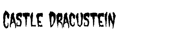 castle-dracustein font preview