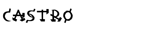 Castro font preview