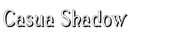 Casua_Shadow font preview