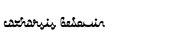 Catharsis Bedouin font preview
