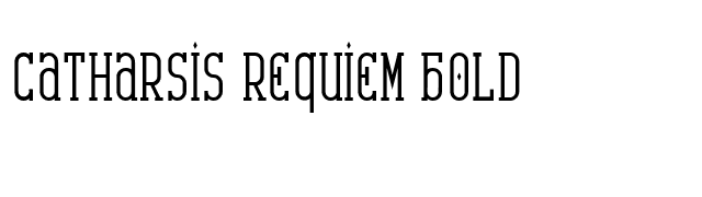 Catharsis Requiem Bold font preview