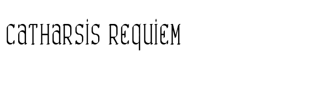 Catharsis Requiem font preview