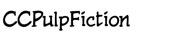 CCPulpFiction font preview