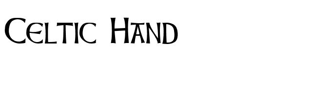 celtic-hand font preview