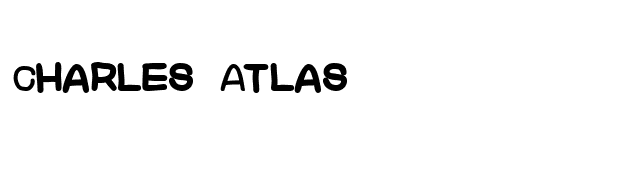 Charles Atlas font preview