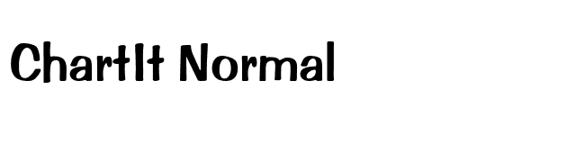 ChartIt Normal font preview