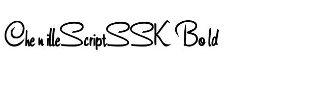 ChenilleScriptSSK Bold font preview