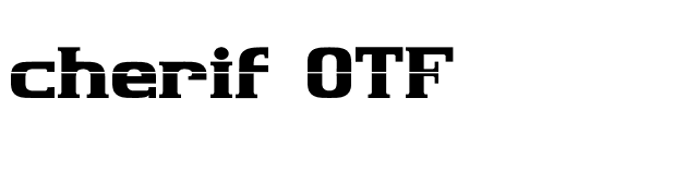 cherif OTF font preview