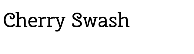 Cherry Swash font preview