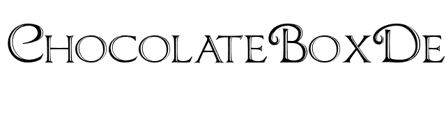 ChocolateBoxDecorative font preview