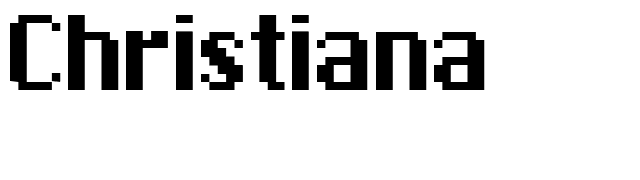 Christiana font preview