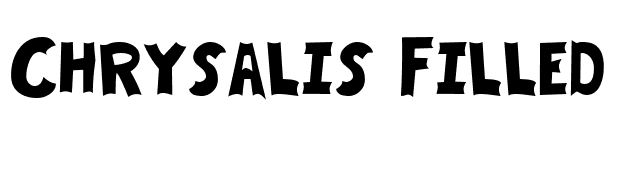 Chrysalis Filled font preview