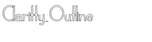 Claritty_Outline font preview