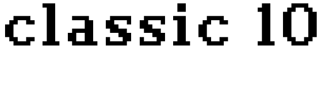 classic 10_66 font preview