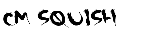 CM Squish font preview