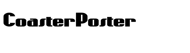 CoasterPoster font preview