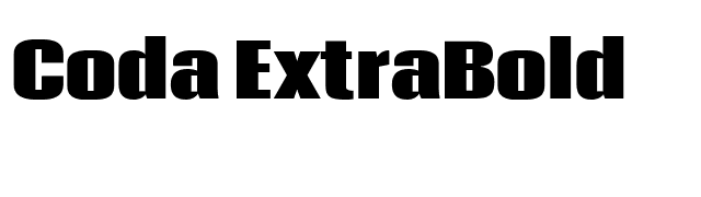 coda-extrabold font preview