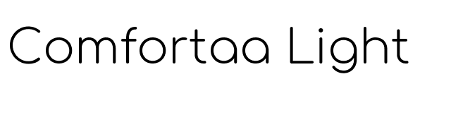 Comfortaa Light font preview